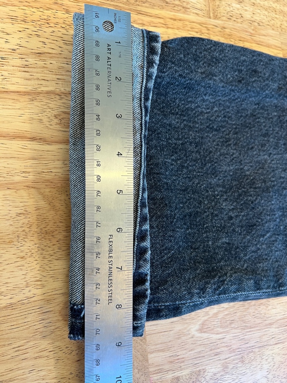 AGOLDE Fran 100% Cotton Washed Black Jeans size 28 - Picture 15 of 15